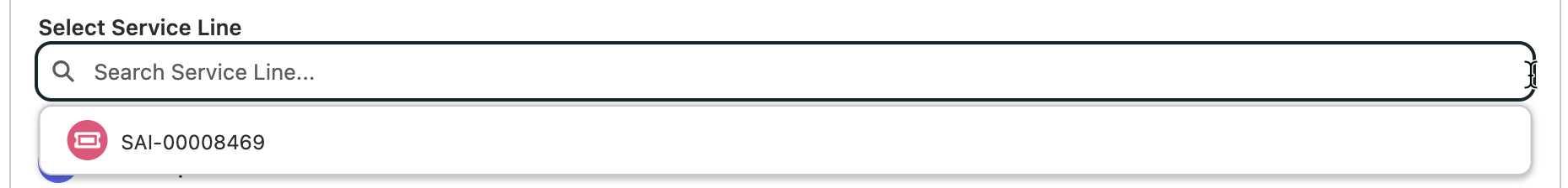 Purchase Order Service Line