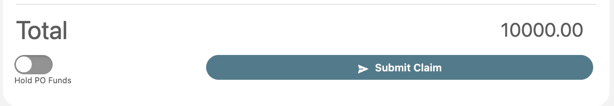 PO hold toggle off